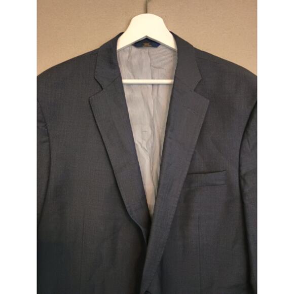 Brooks Brothers Blazer Men 48L Blue Gray Explorer Fitzgerald Career Sport Coat - Picture 8 of 12